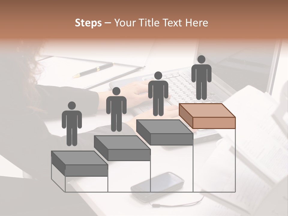 Closeup Busy Device PowerPoint Template