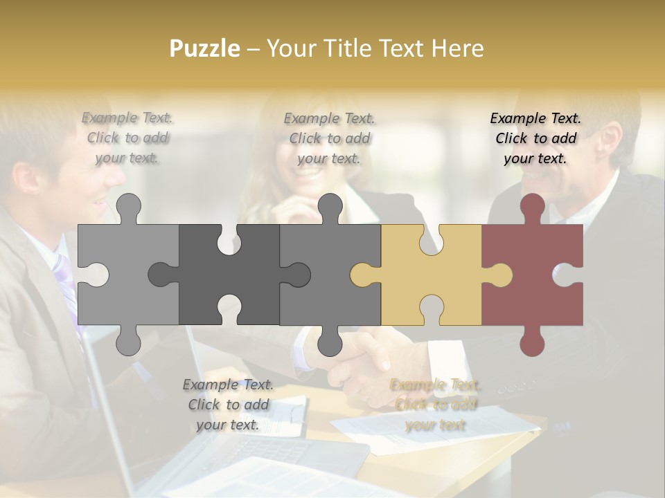 Coalition Gesture Altogether PowerPoint Template