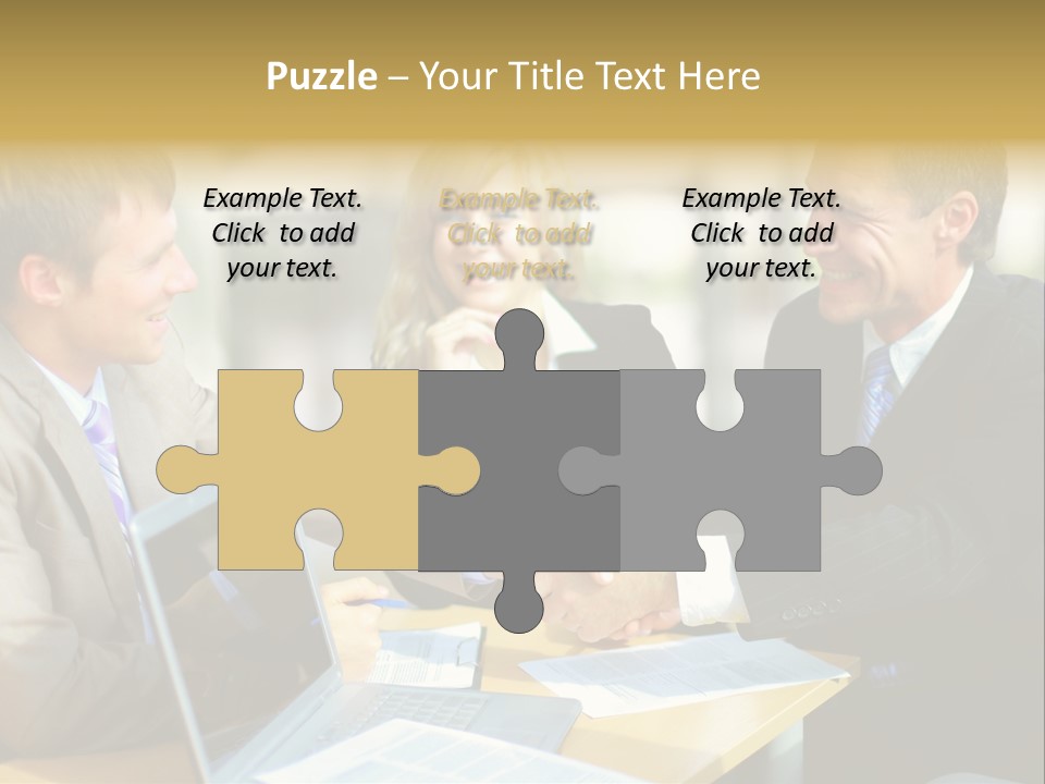 Coalition Gesture Altogether PowerPoint Template