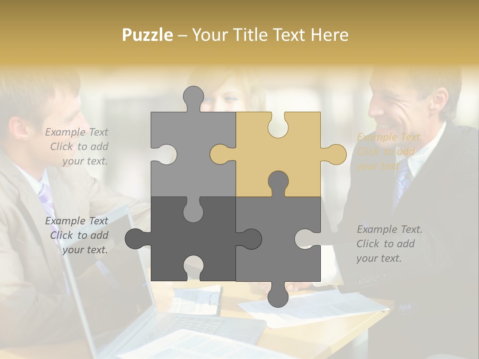 Coalition Gesture Altogether PowerPoint Template