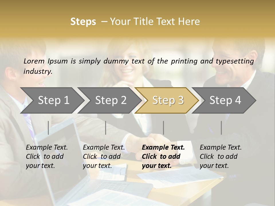 Coalition Gesture Altogether PowerPoint Template