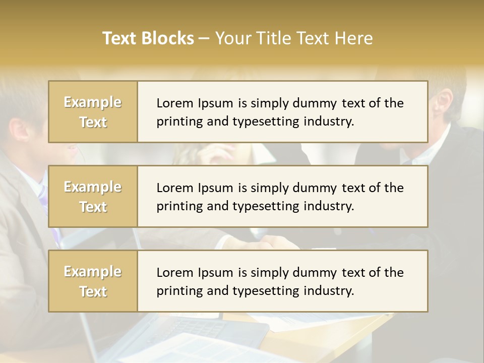 Coalition Gesture Altogether PowerPoint Template