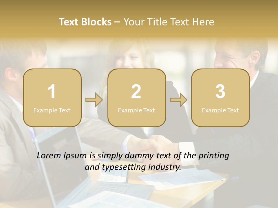 Coalition Gesture Altogether PowerPoint Template