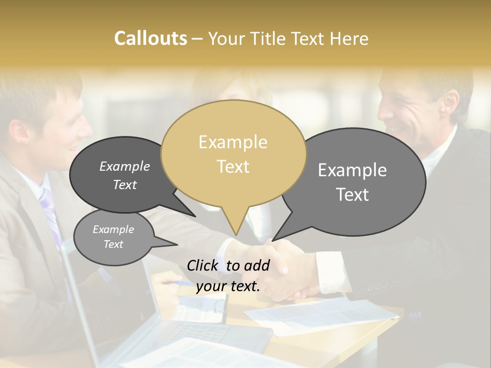 Coalition Gesture Altogether PowerPoint Template