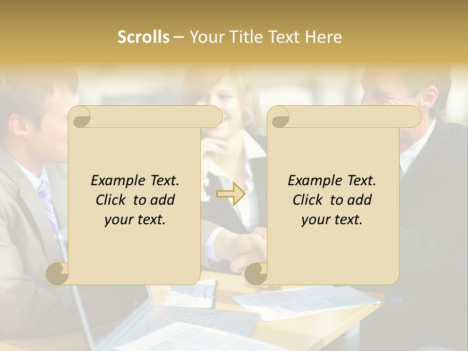 Coalition Gesture Altogether PowerPoint Template