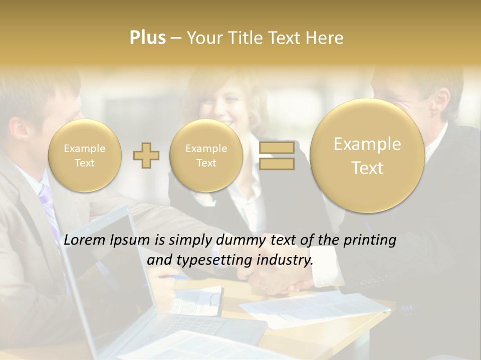 Coalition Gesture Altogether PowerPoint Template