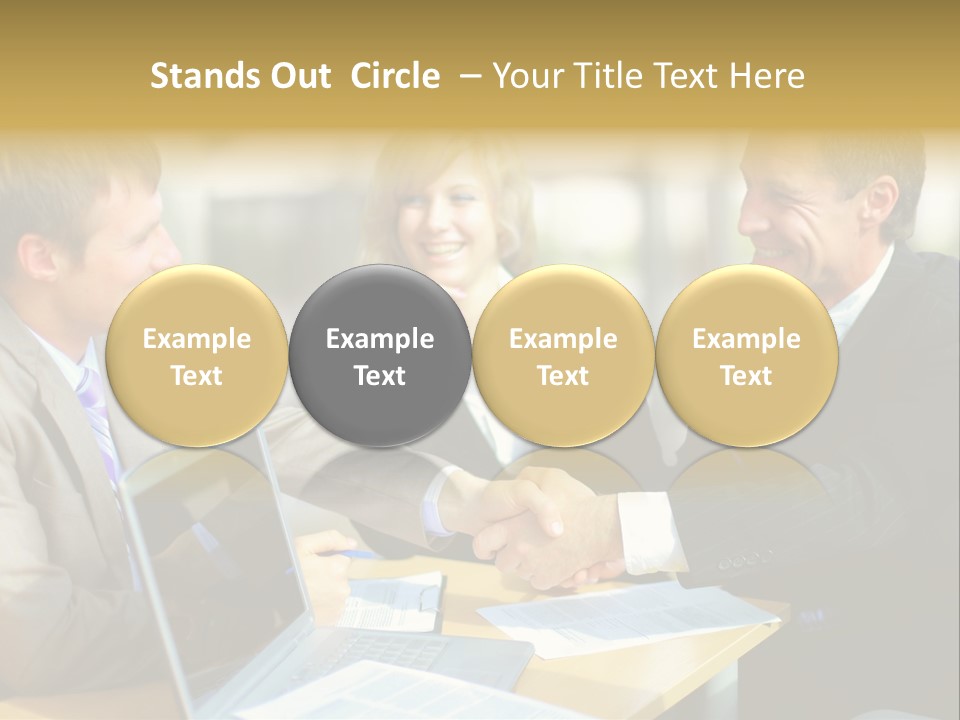 Coalition Gesture Altogether PowerPoint Template