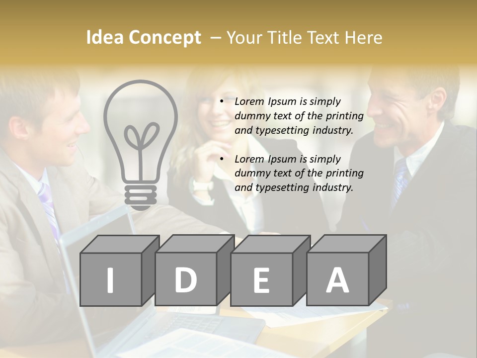 Coalition Gesture Altogether PowerPoint Template