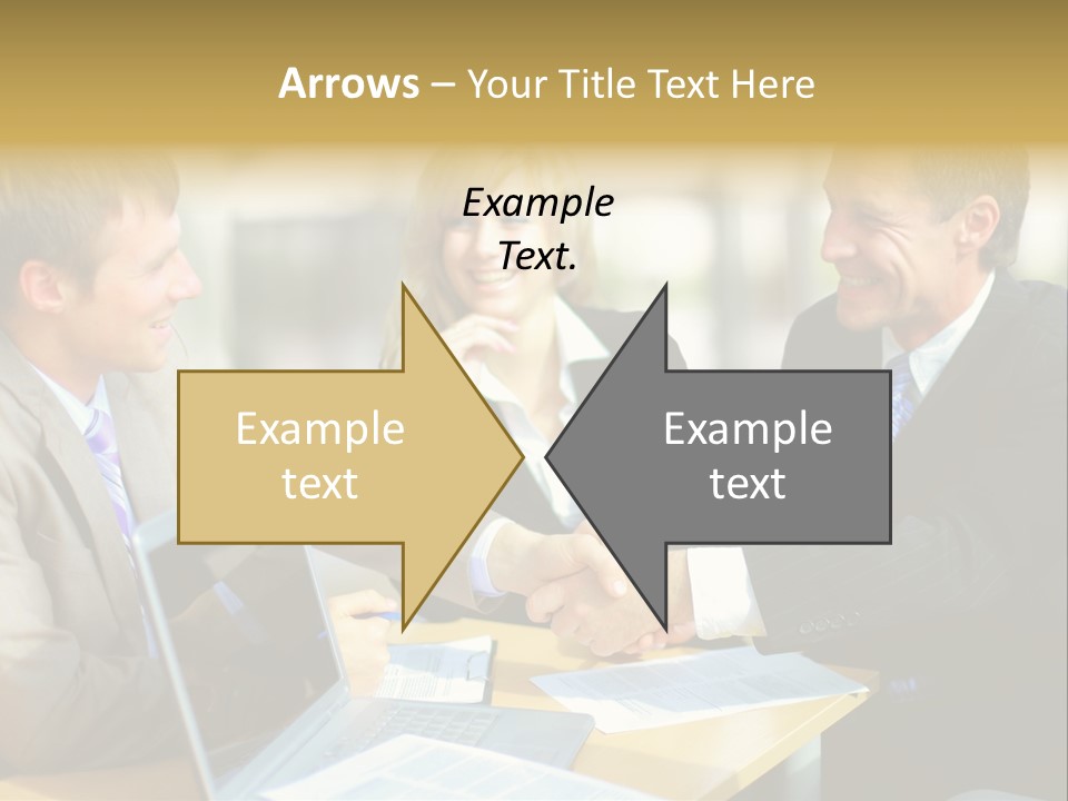 Coalition Gesture Altogether PowerPoint Template