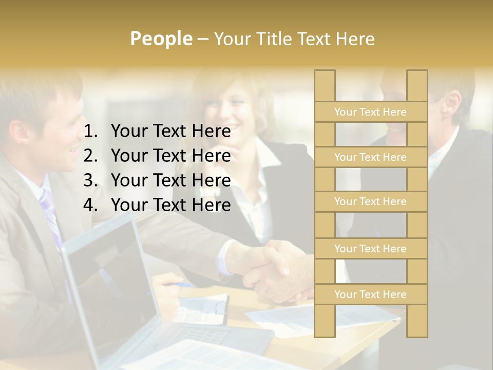 Coalition Gesture Altogether PowerPoint Template