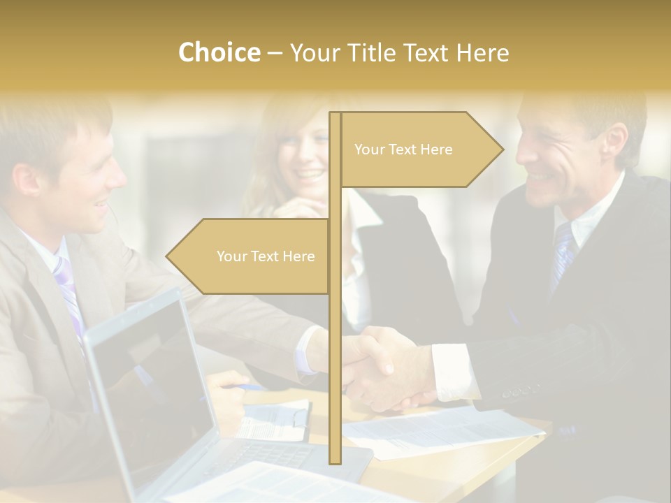 Coalition Gesture Altogether PowerPoint Template