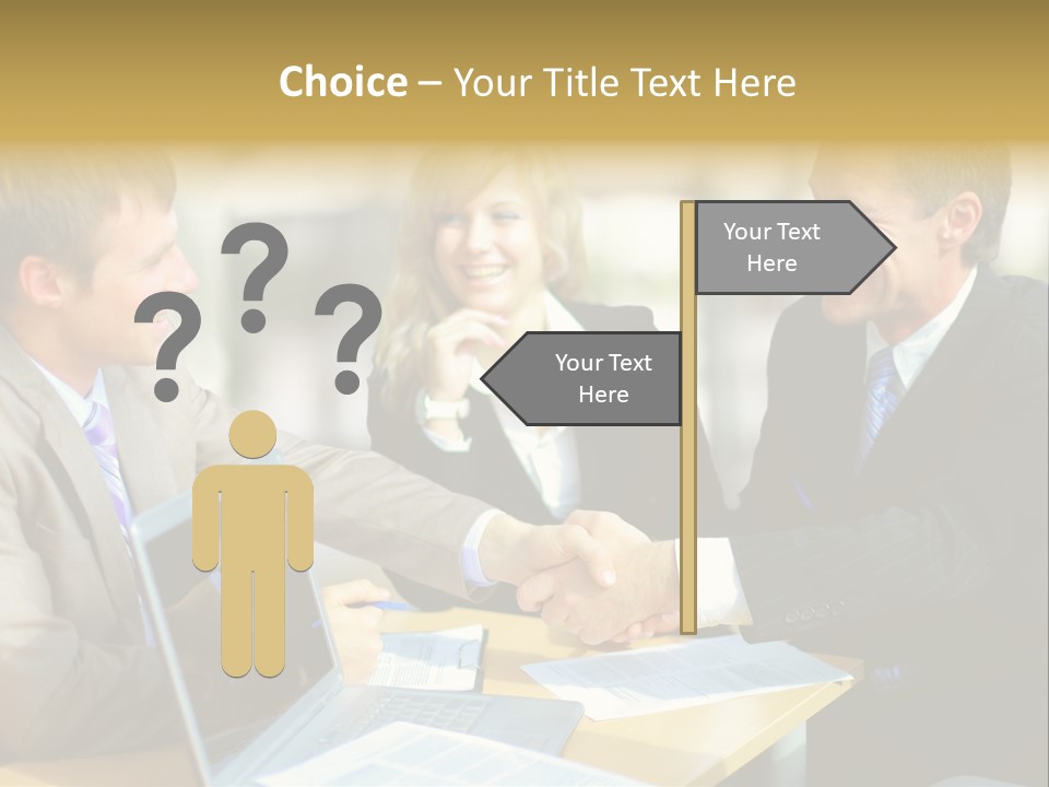 Coalition Gesture Altogether PowerPoint Template