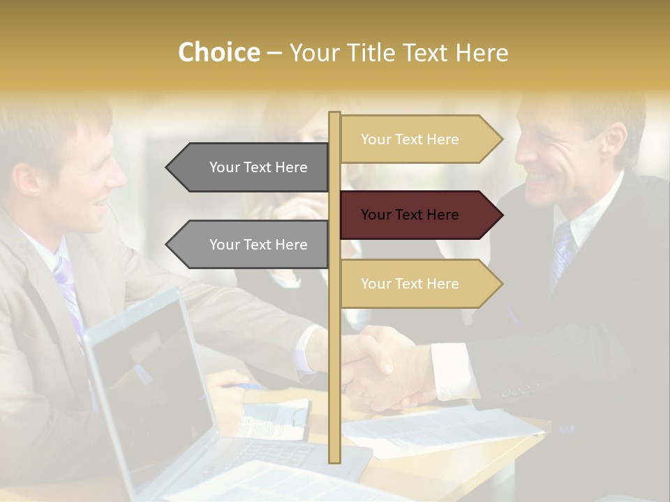 Coalition Gesture Altogether PowerPoint Template