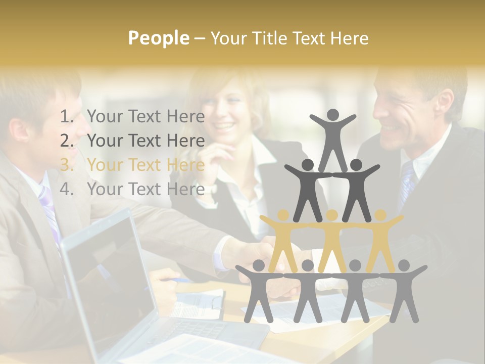 Coalition Gesture Altogether PowerPoint Template