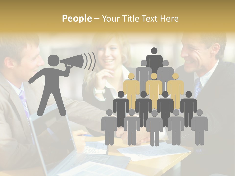 Coalition Gesture Altogether PowerPoint Template