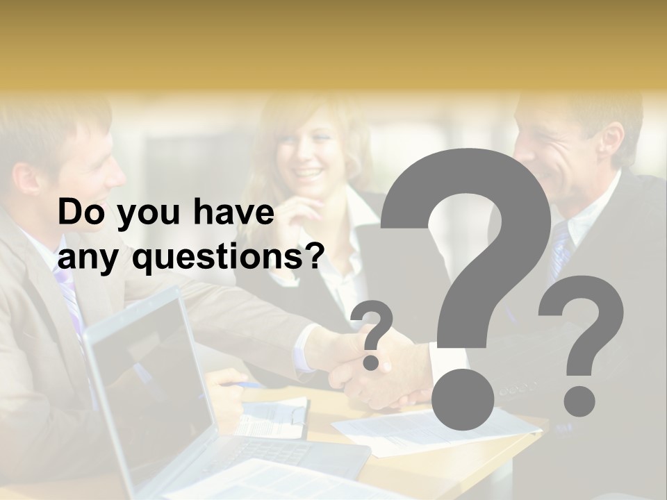 Coalition Gesture Altogether PowerPoint Template