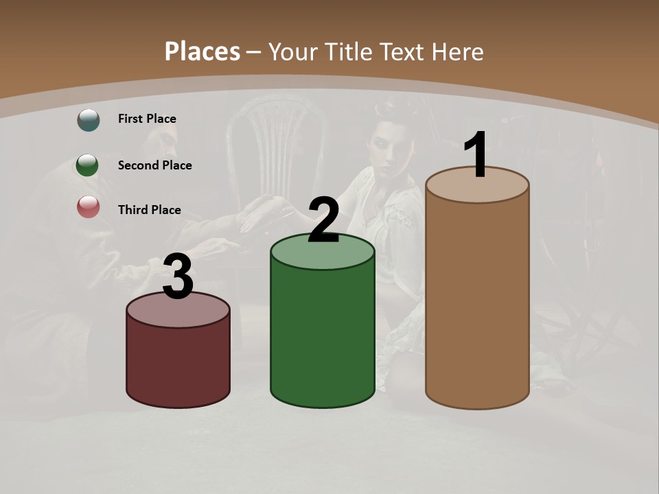 Posing Fashion Relationship PowerPoint Template