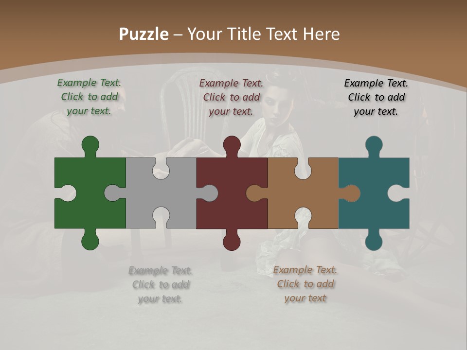 Posing Fashion Relationship PowerPoint Template