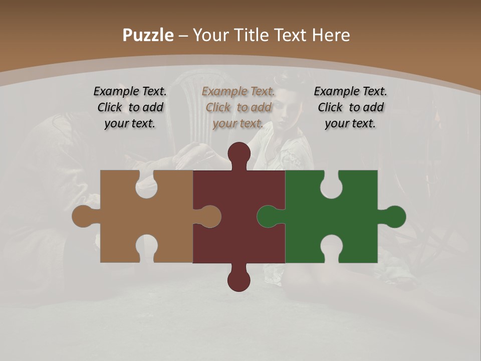 Posing Fashion Relationship PowerPoint Template