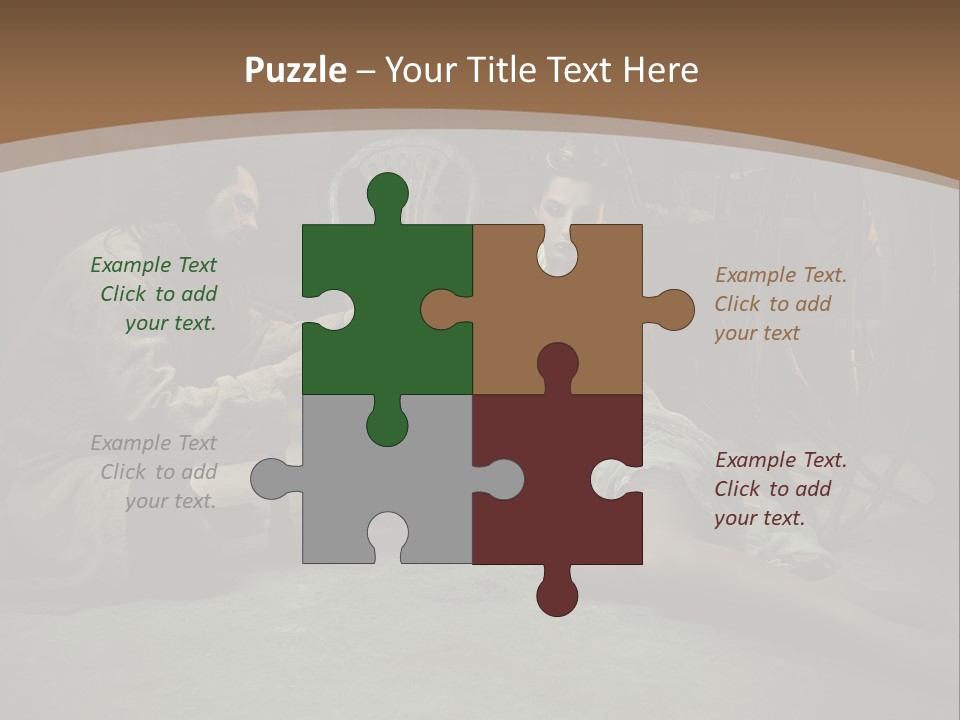 Posing Fashion Relationship PowerPoint Template