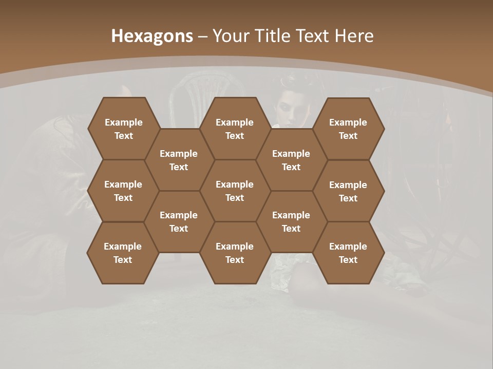 Posing Fashion Relationship PowerPoint Template