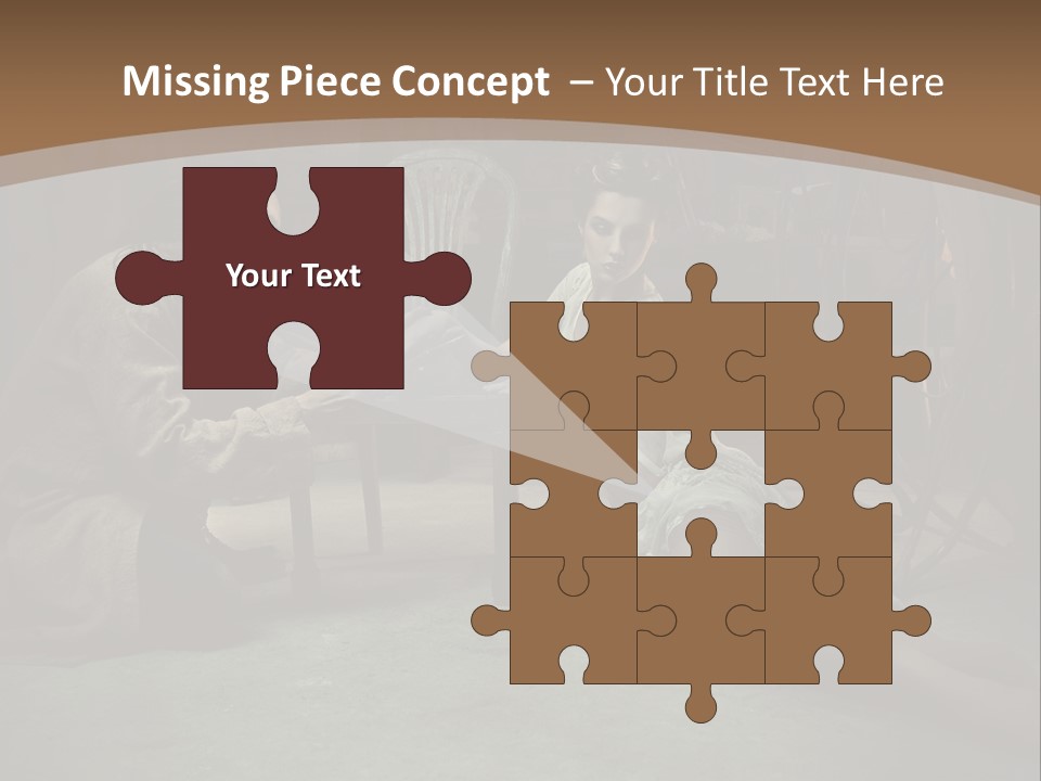 Posing Fashion Relationship PowerPoint Template