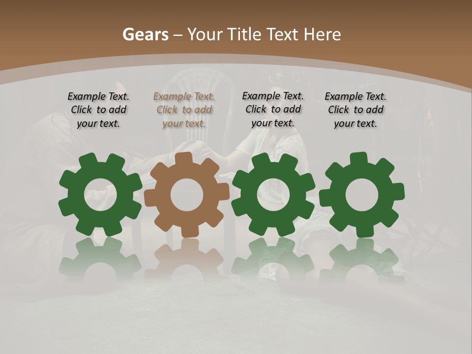 Posing Fashion Relationship PowerPoint Template