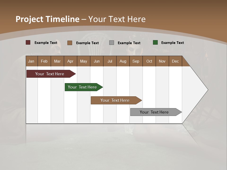 Posing Fashion Relationship PowerPoint Template