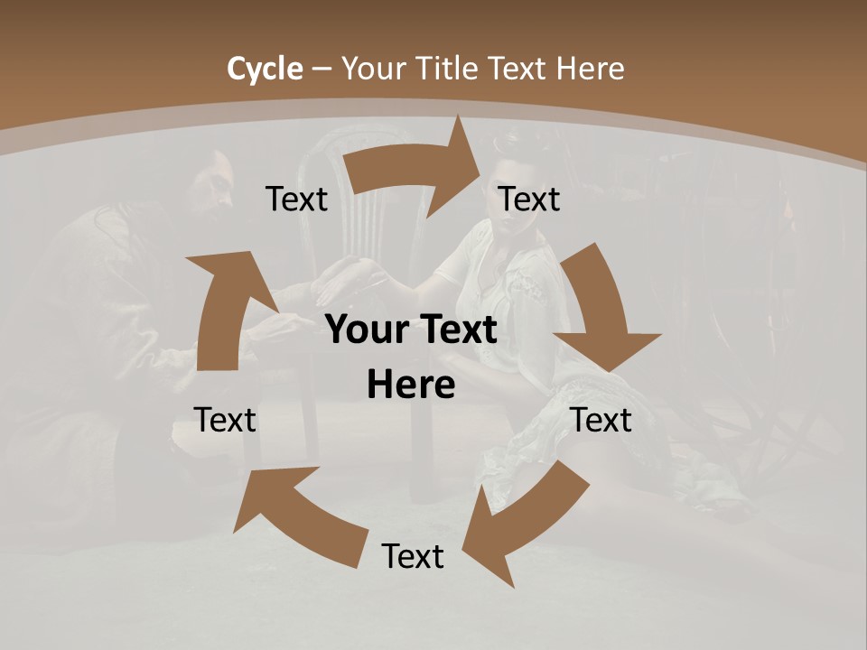 Posing Fashion Relationship PowerPoint Template