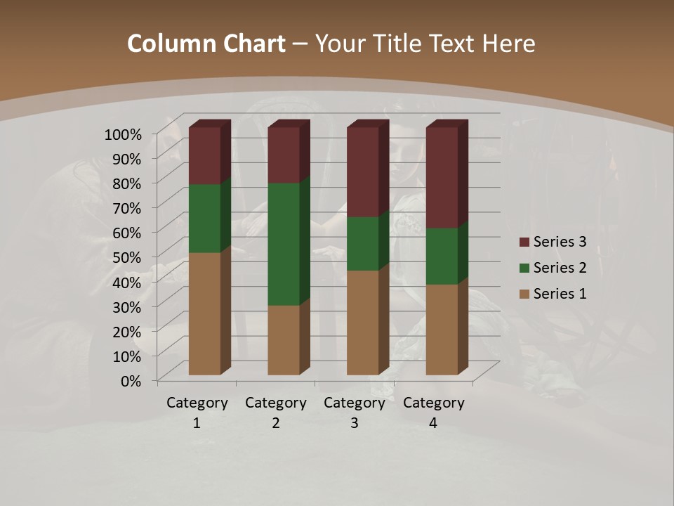 Posing Fashion Relationship PowerPoint Template