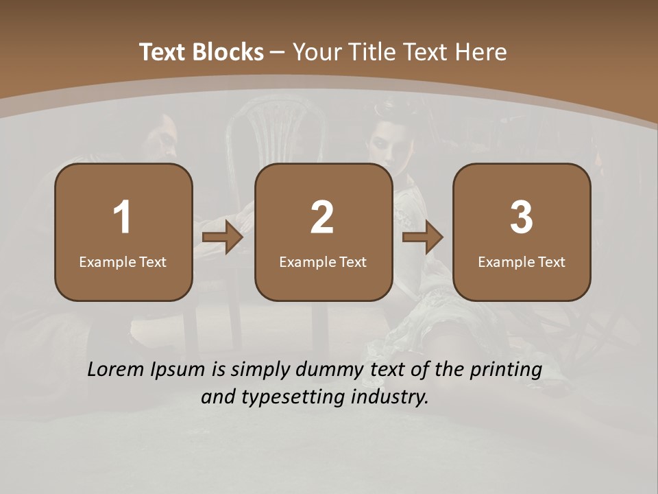 Posing Fashion Relationship PowerPoint Template