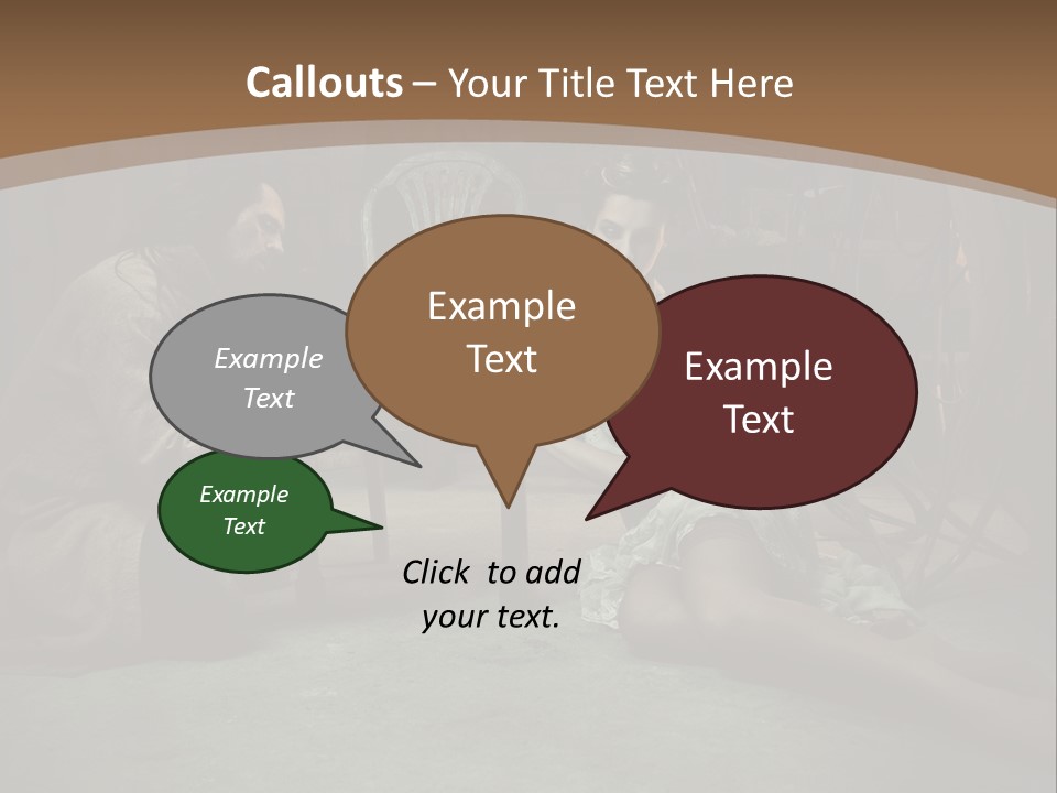 Posing Fashion Relationship PowerPoint Template