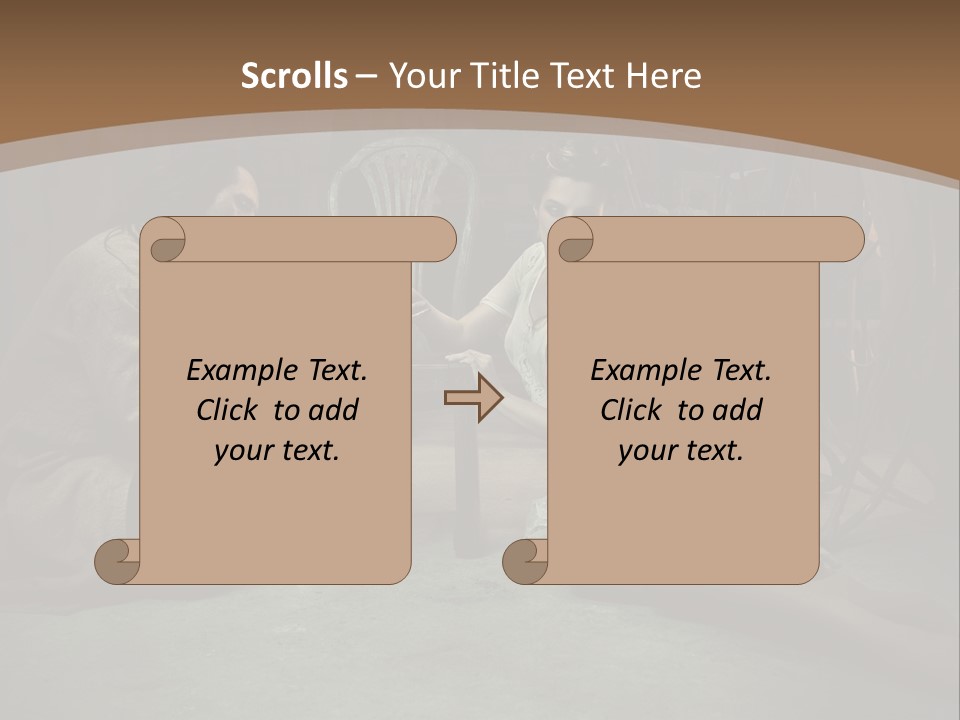 Posing Fashion Relationship PowerPoint Template