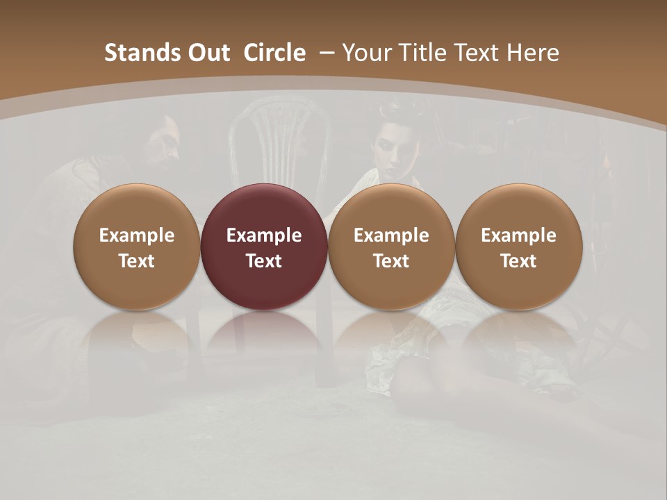 Posing Fashion Relationship PowerPoint Template