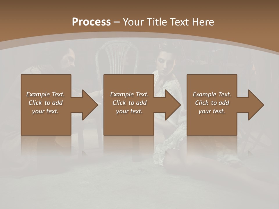 Posing Fashion Relationship PowerPoint Template