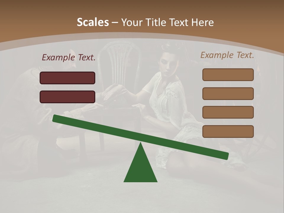Posing Fashion Relationship PowerPoint Template