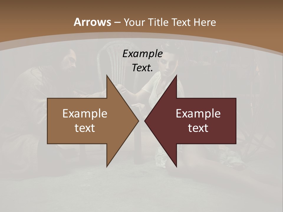 Posing Fashion Relationship PowerPoint Template