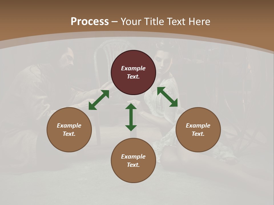 Posing Fashion Relationship PowerPoint Template