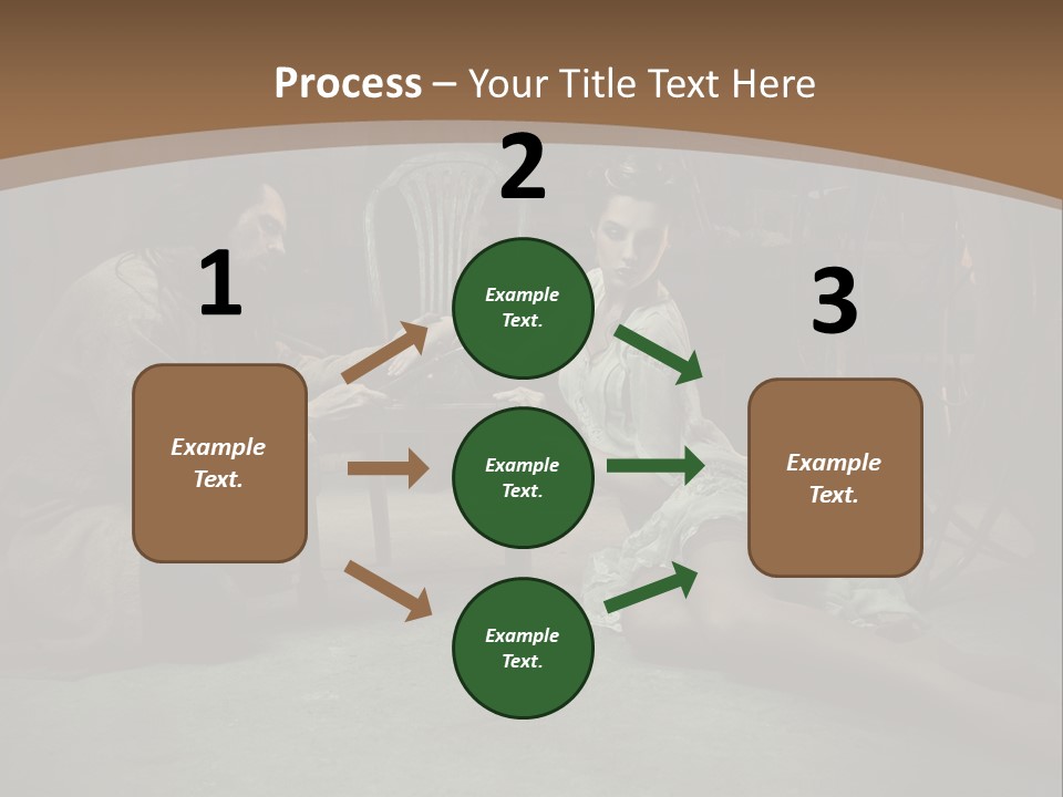 Posing Fashion Relationship PowerPoint Template