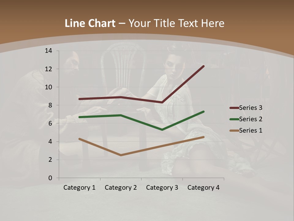 Posing Fashion Relationship PowerPoint Template