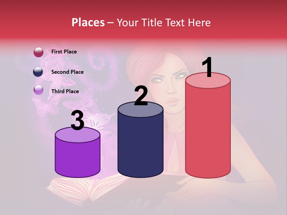 Female Miracle Ginger PowerPoint Template