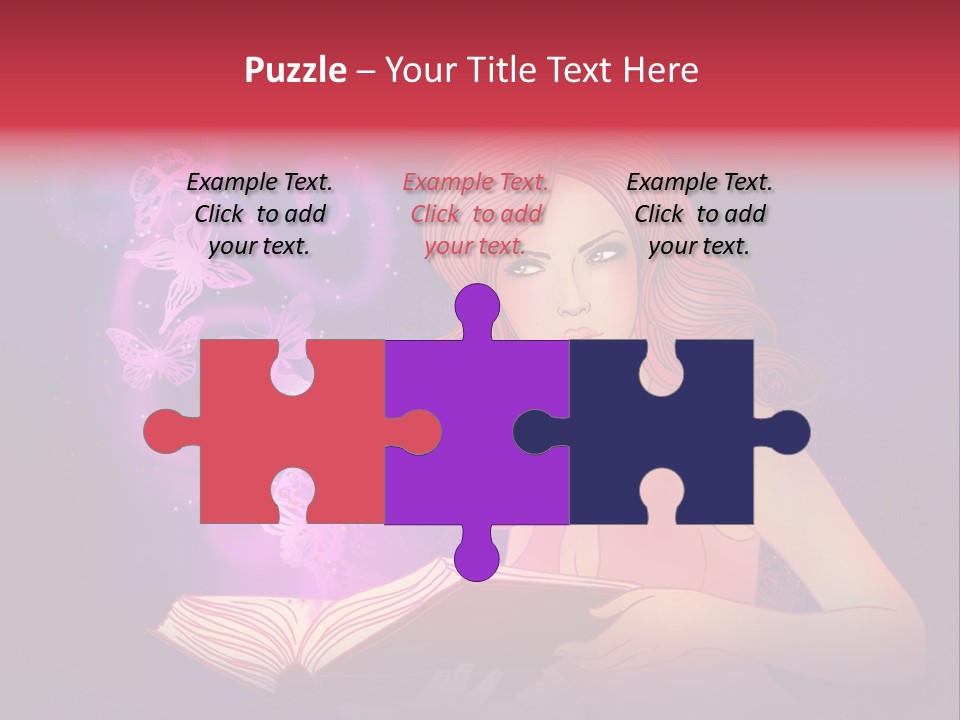 Female Miracle Ginger PowerPoint Template