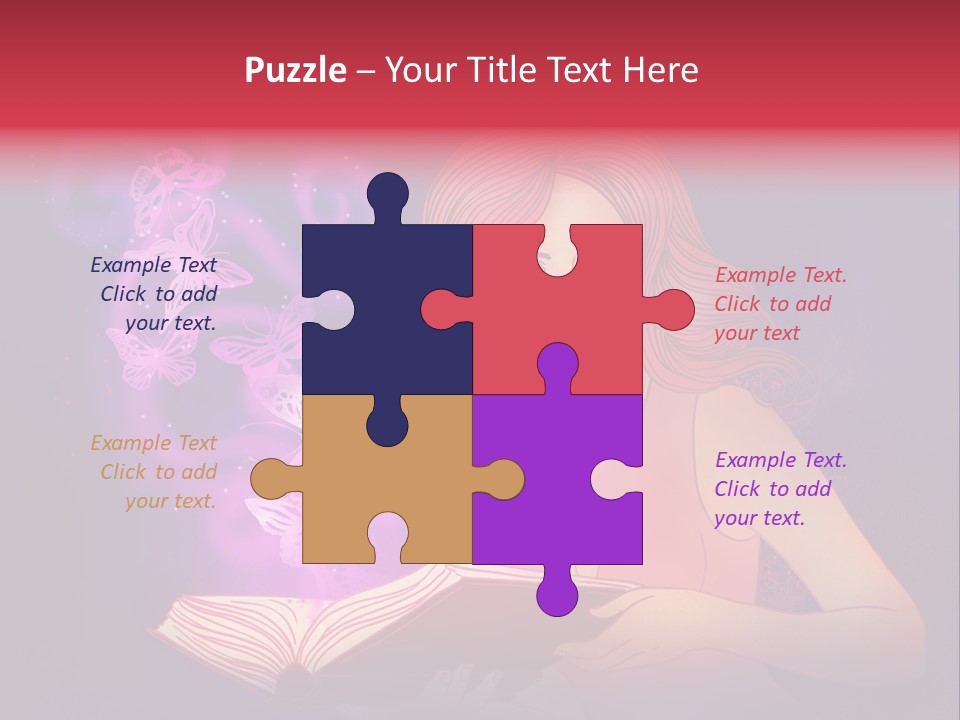 Female Miracle Ginger PowerPoint Template