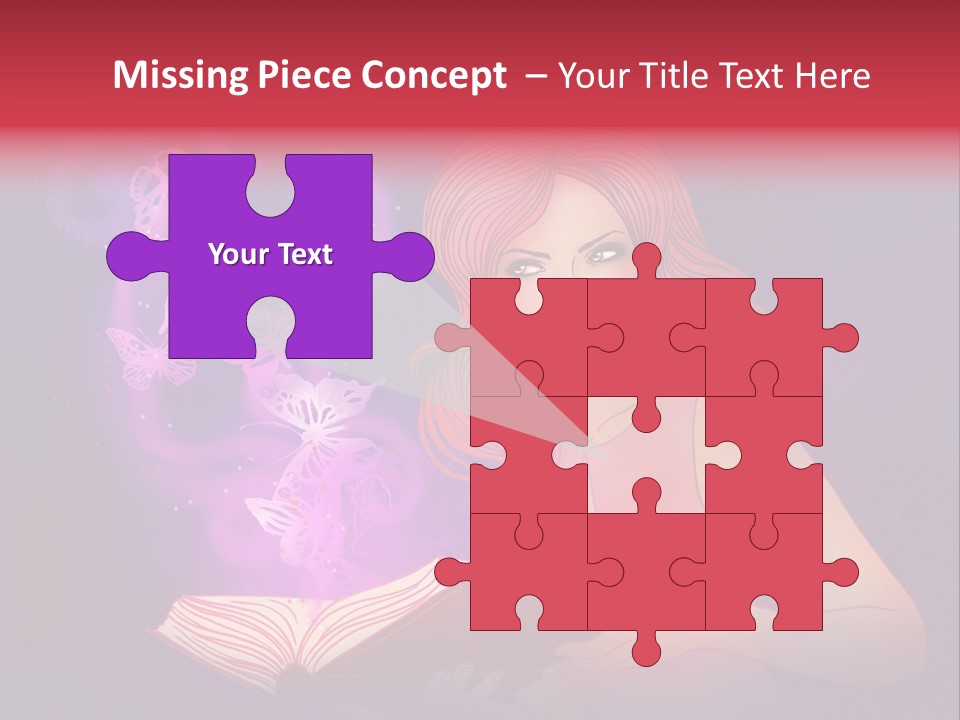 Female Miracle Ginger PowerPoint Template