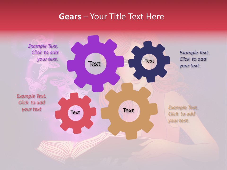 Female Miracle Ginger PowerPoint Template