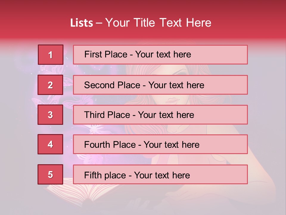 Female Miracle Ginger PowerPoint Template