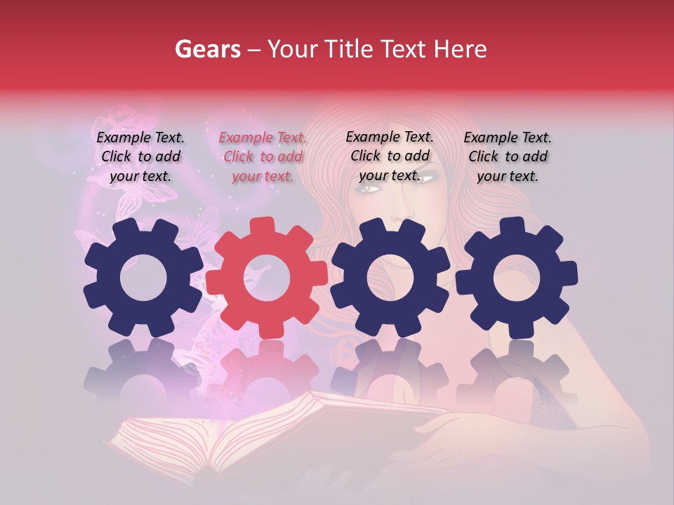 Female Miracle Ginger PowerPoint Template