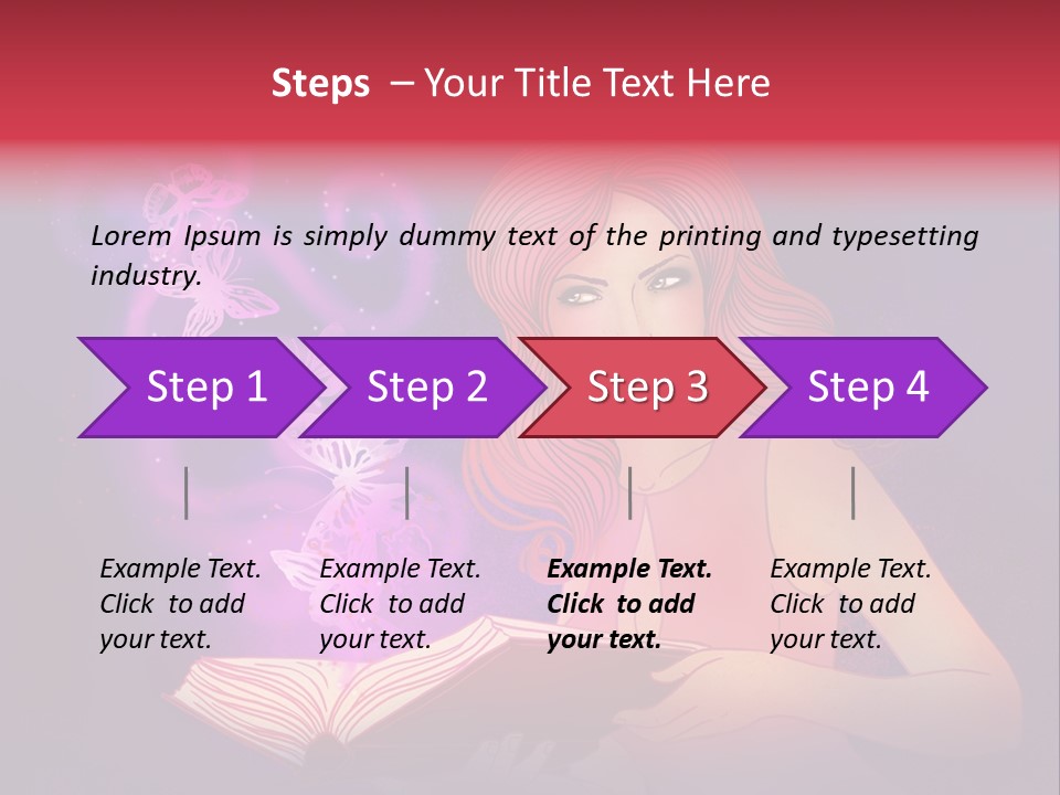 Female Miracle Ginger PowerPoint Template