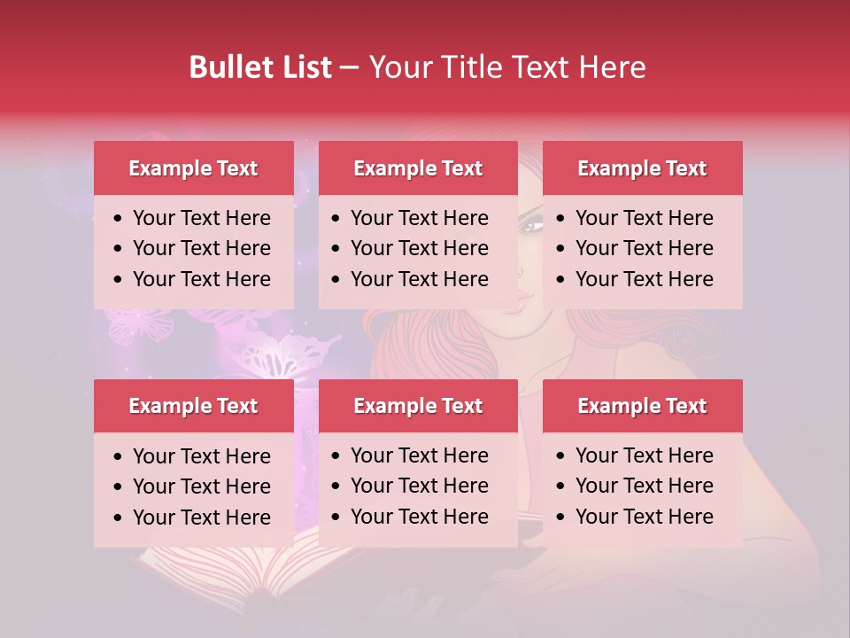 Female Miracle Ginger PowerPoint Template