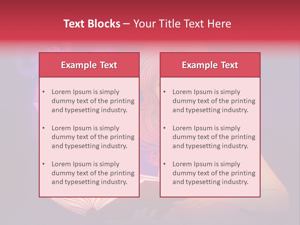 Female Miracle Ginger PowerPoint Template